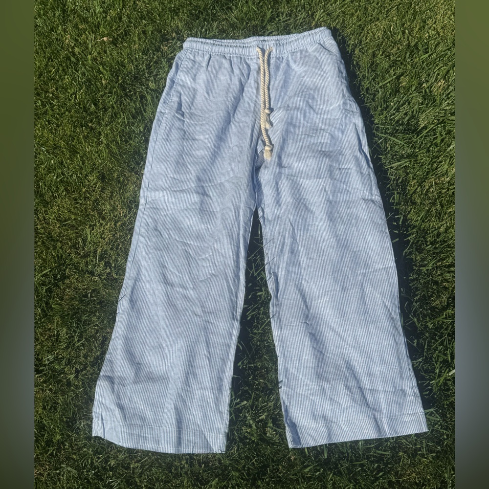 House of Harlow 1960  Revolve blue white striped pants size medium